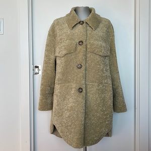 Zara oversized teddy shacket